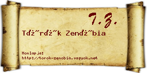Török Zenóbia névjegykártya