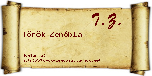 Török Zenóbia névjegykártya